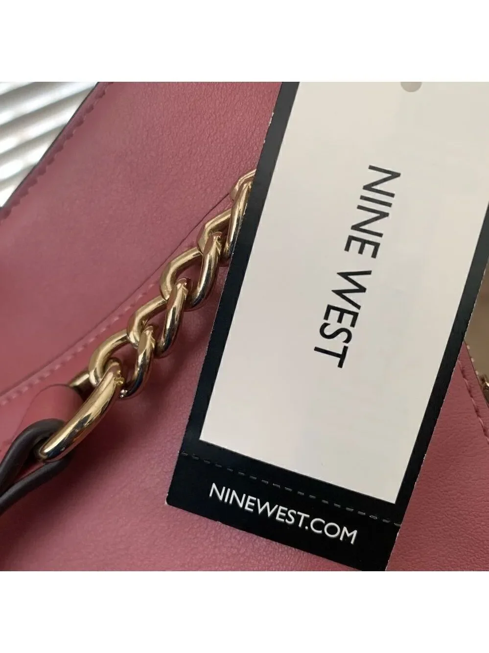 Nine West medium crossbody bag rose tone
